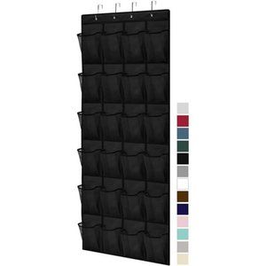 Shoe Holder Rack for Over the Door 24 Mesh Pockets Hold up to 40 Pounds Shoes